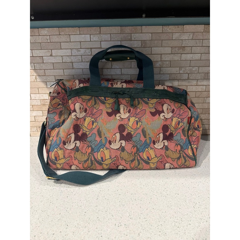 Vintage Mickey Co Disney Canvas Travel Bag 1990s‎